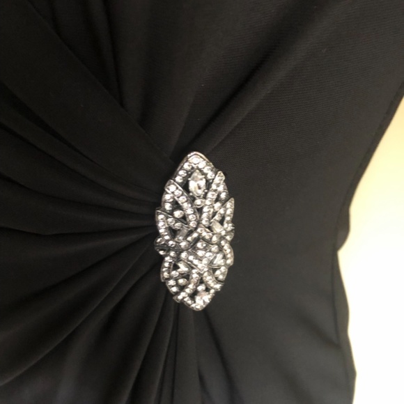 Ralph Lauren Evening Long V-Neck Faux Wrap Dress (Roomy 2) - Picture 11 of 17